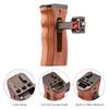 Adjustable Wooden Camera Cage Handle Left/Right Side Hand Grip 3/8 Inch Screw ARRI-Style Mount with