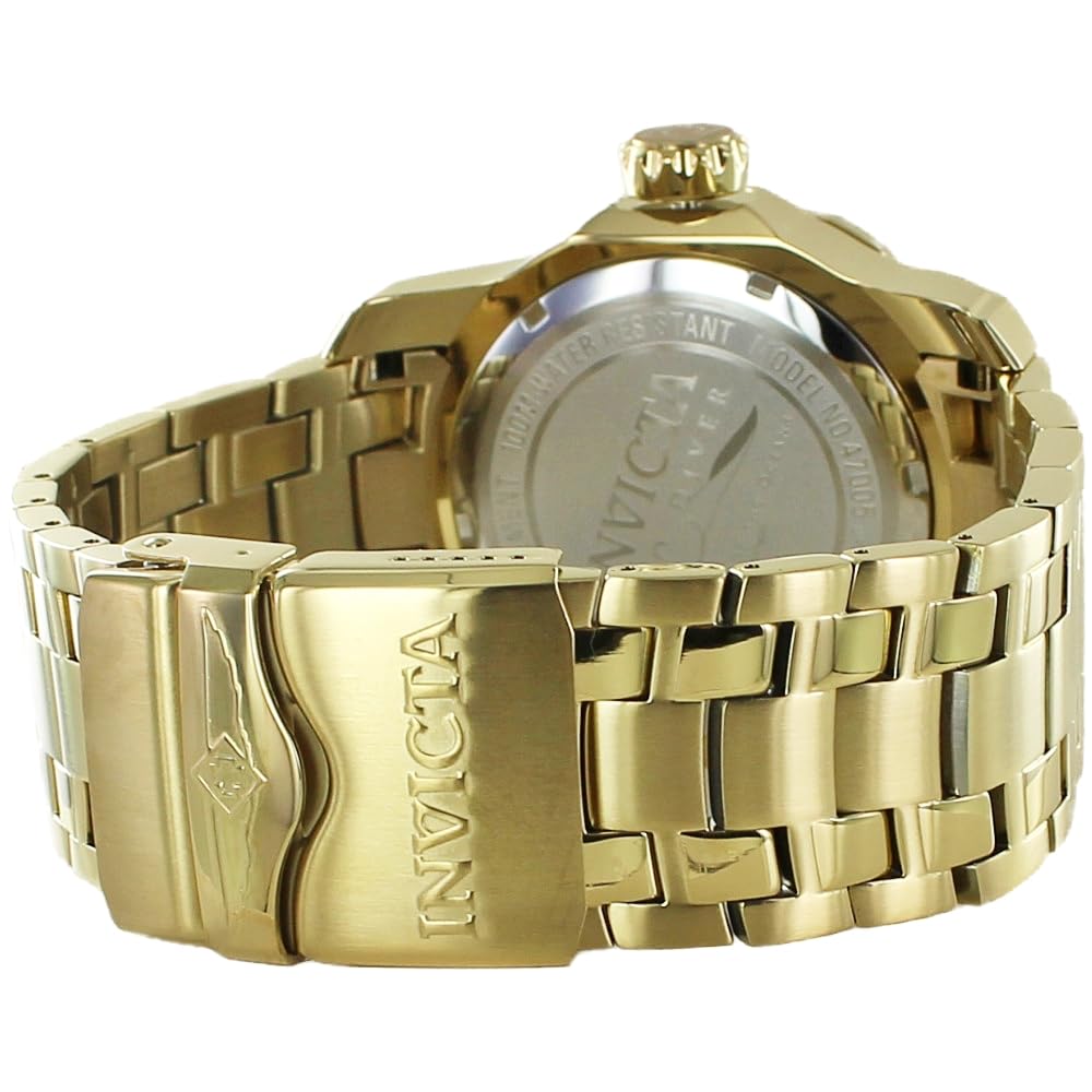 Pro Diver Big Case 200m Waterproof Blue Dial Gold Stainless Steel Invicta [Invicta] Men's IN-47006 [Товар]