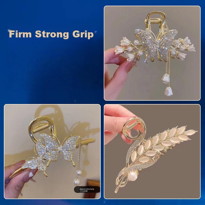 Gunai Wheat Spike Hair Clip, High-End Women's Accessory, 2026 Model, Elegant Hairpin, Birthday And Anniversary Gift for Girls, Shark Clip