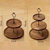 2/3-layer Decorative Cake Stand Wooden Material Snack Dish New Dessert Display Rack  Tea Party