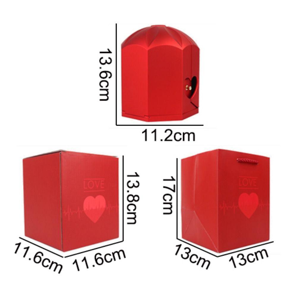 Forever Flower Eternal Rose Ювелирная шкатулка Подарочный замок Упаковка Коробка Ожерелье Подарочная коробка Жена