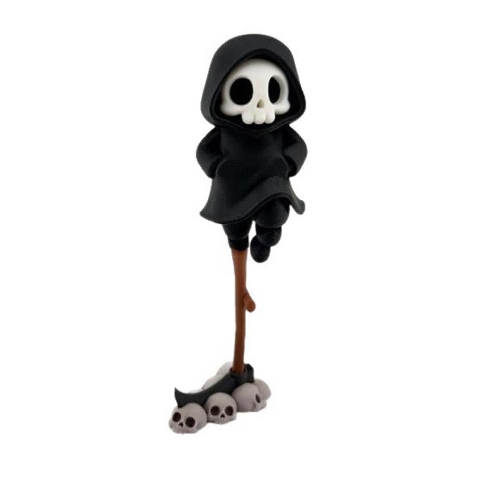 Cute Grim Reaper Toy PLA Halloween Miniature Ghost Desk Statue 3D Printed Doll Bookshelf
