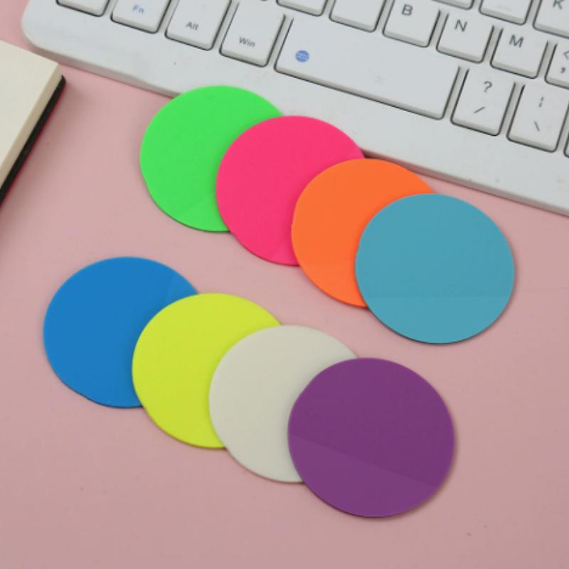 160 Sheets Transparent Sticky Notes,8 Packs Self-Adhesive Memo Pad,Translucent Notes for Reading Highlighting,Book Annotation