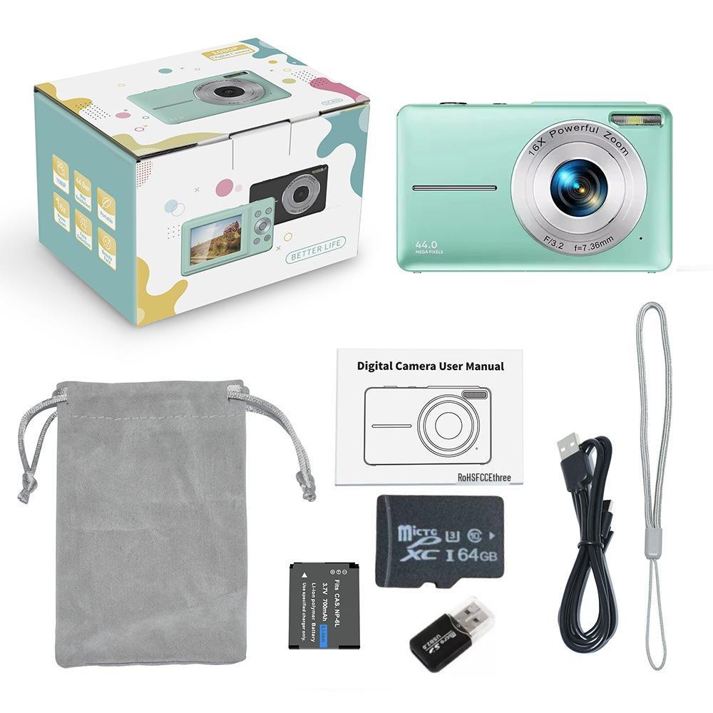 HD Digital Mini Camera for Students & Kids - Selfie & Beauty Features