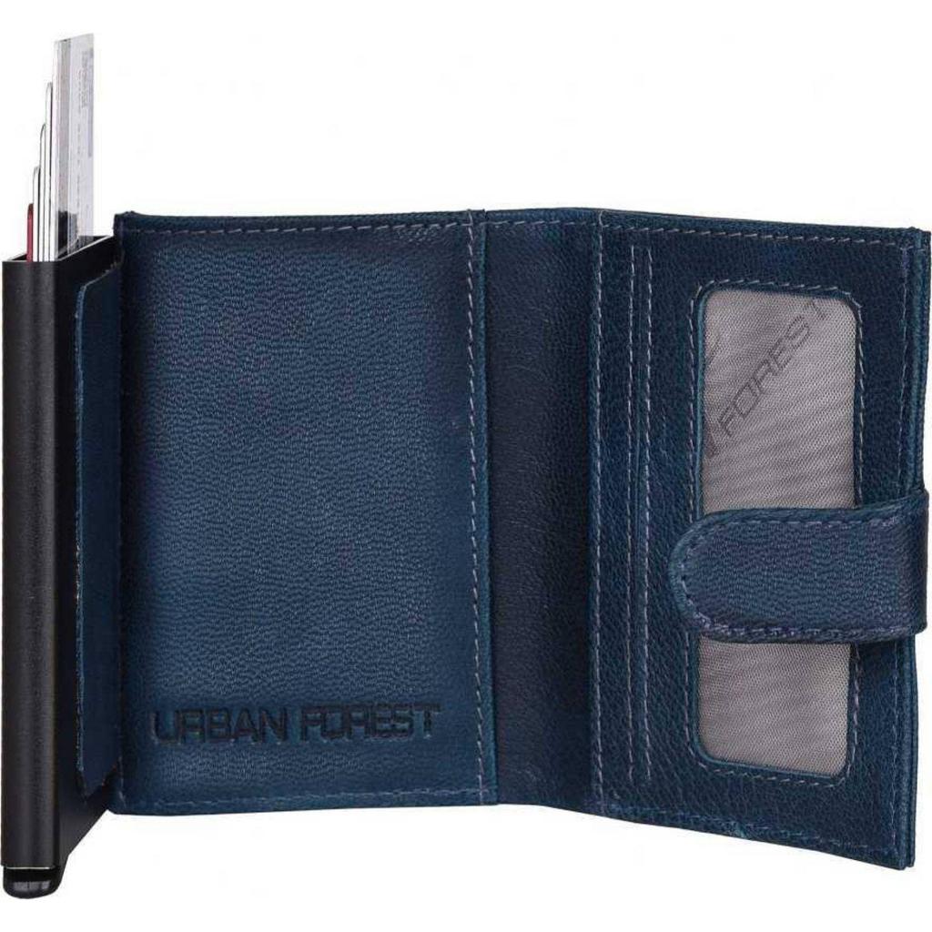 Мужской держатель для RFID-карт из натуральной кожи - стандартный размер  (5 слотов для карт)