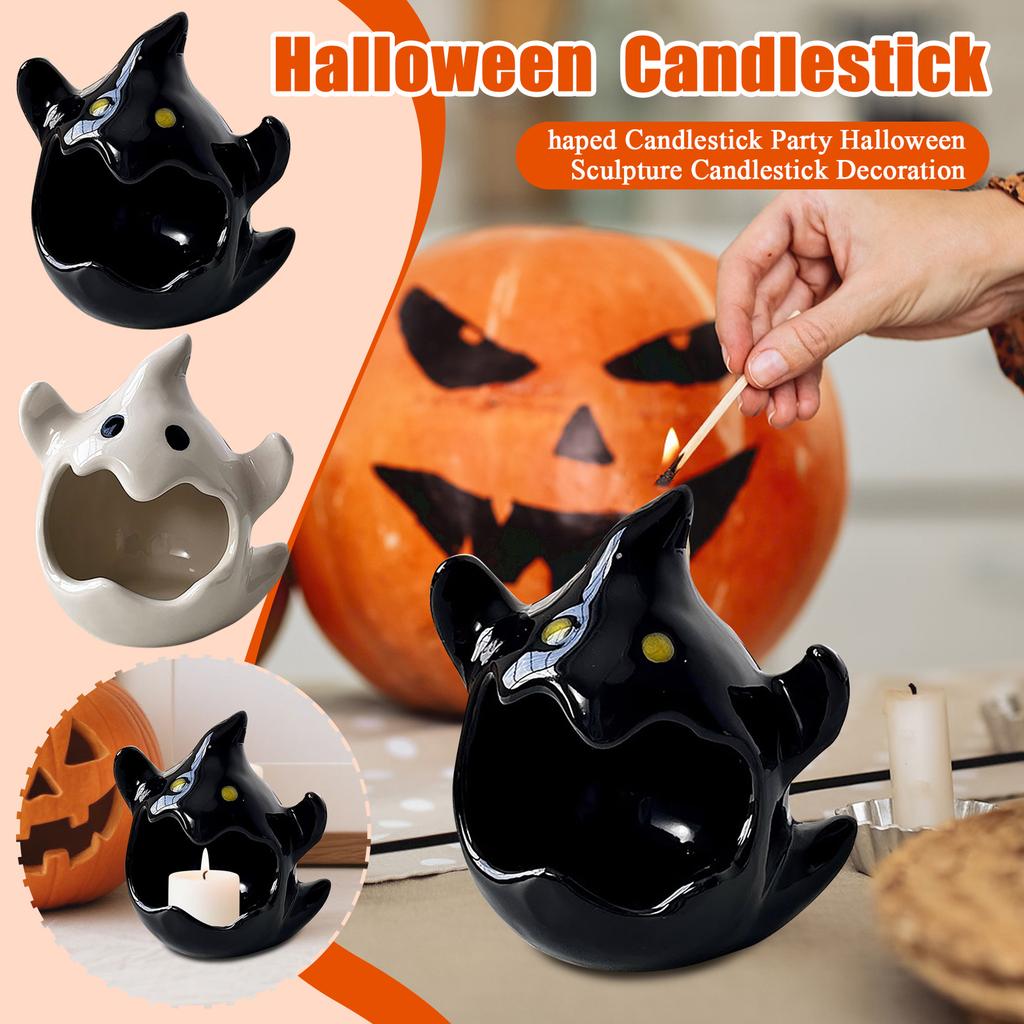 Фигурный подсвечник Вечеринка Хэллоуин Скульптура Подсвечник Украшение