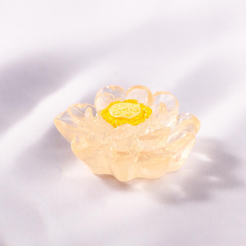 Светящийся лотос мох микроландшафт смола маленькие украшения ландшафтный дизайн имитация лотоса декоративные аксессуары