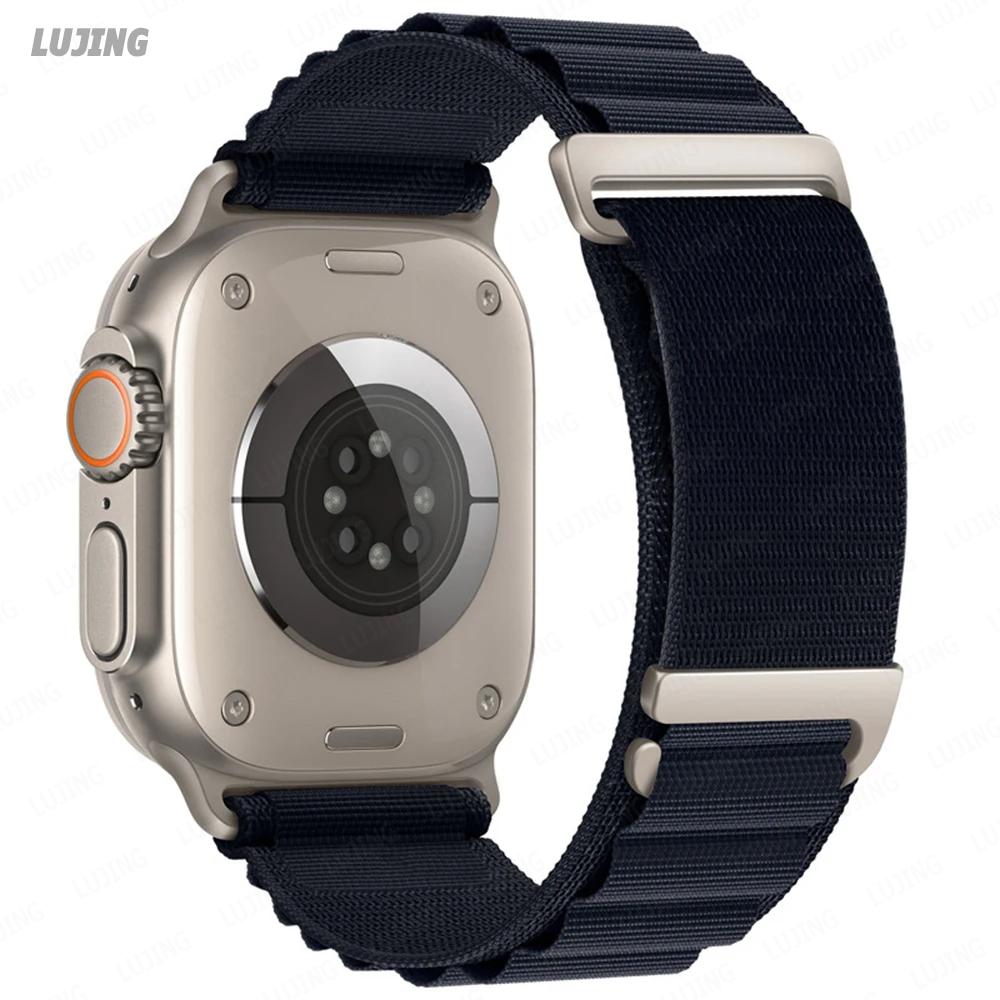 Ремешок Alpine Loop для Apple Watch Ultra 2, 49 мм, 45 мм, 44 мм, 42 мм, 41 мм, 38 мм, 40 мм, нейлоновый браслет для Iwatch Series 8, 9, 7, 3 SE, 6, 5
