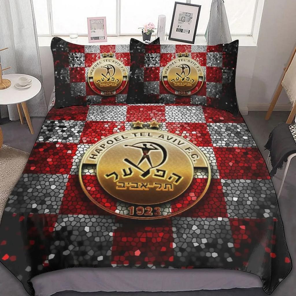 3D Printed Hapoel Tel Aviv Bedding Set Duvet Cover Bedroom Comforter Single Twin King Size Quilt Cover Home Textile