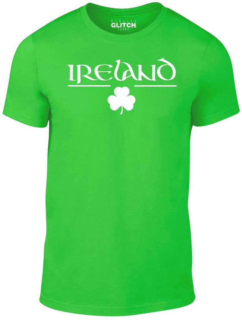 Мужская футболка Ирландия Мужские Женские Футболки Топ - Футболка с Ирландским Клевером Мужские Женские Футболки Топ Дизайн с Трилистником Тур Пьянство смешная