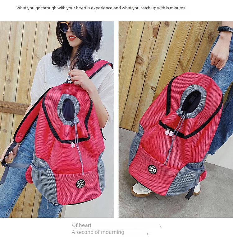 Дышащий рюкзак для путешествий с питомцами для собак и кошек - Портативная женская нагрудная сумка для прогулок