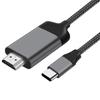 USB C To HDTV Cable 4K 60Hz/30Hz Aluminum Type C To HDTV Adapter Cable Data Transfer Connectors for Smartphone Devices
