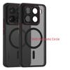 For Xiaomi 14 15 Pro Ultra Case Magsafe Wireless Charging Frosted Anti-Fingerprint Matte Skin Friendly Phone Grip Case Cover