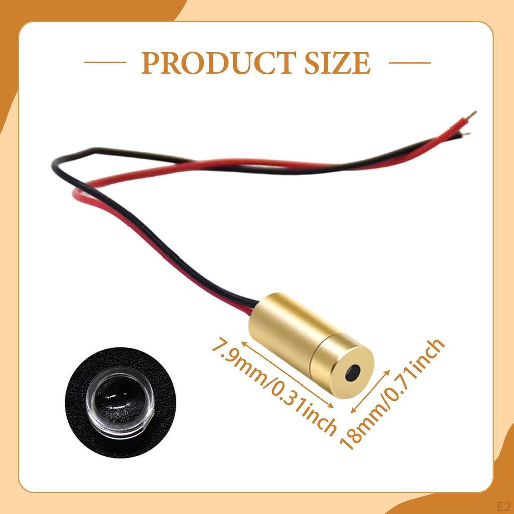 650 нм 10 мВт Красный лазерный диодный модуль трубка для позиционирования измерения