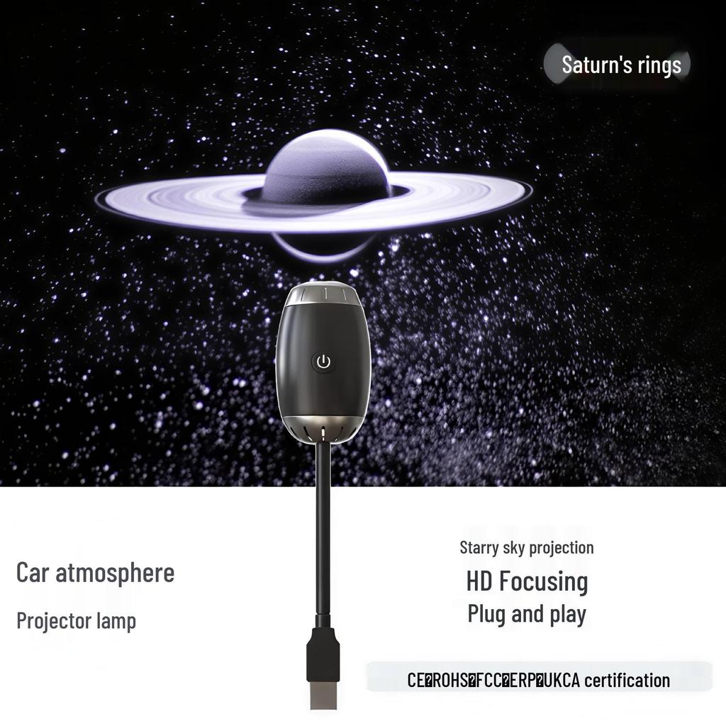 USB-светильник для проекции звездного неба на крышу автомобиля для декора интерьера