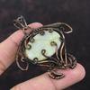 Зеленый арагонитовый кулон, кулон в медной проволоке, кулон с драгоценным камнем, ювелирные изделия ручной работы, кулон в виде черепахи, медные украшения для подарка