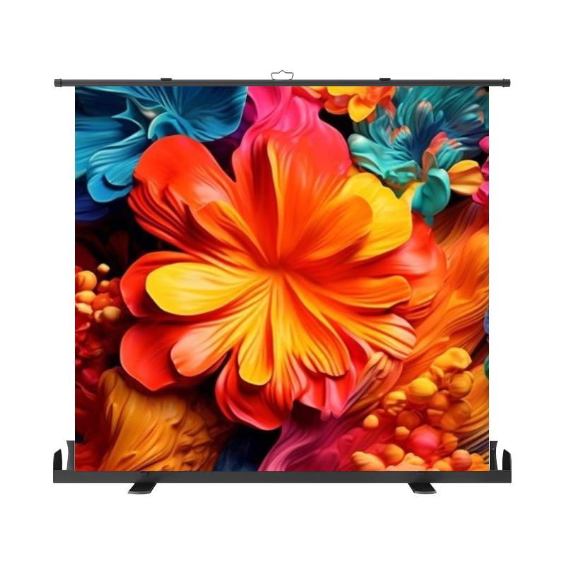 Pang Juren Manual Floor-Rising Portable Projector Screen