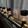 6pcs Solar Powered Ground Frame Lamp with Zip Tie Garden Lighting Pool Fence Light  for Home Yard
