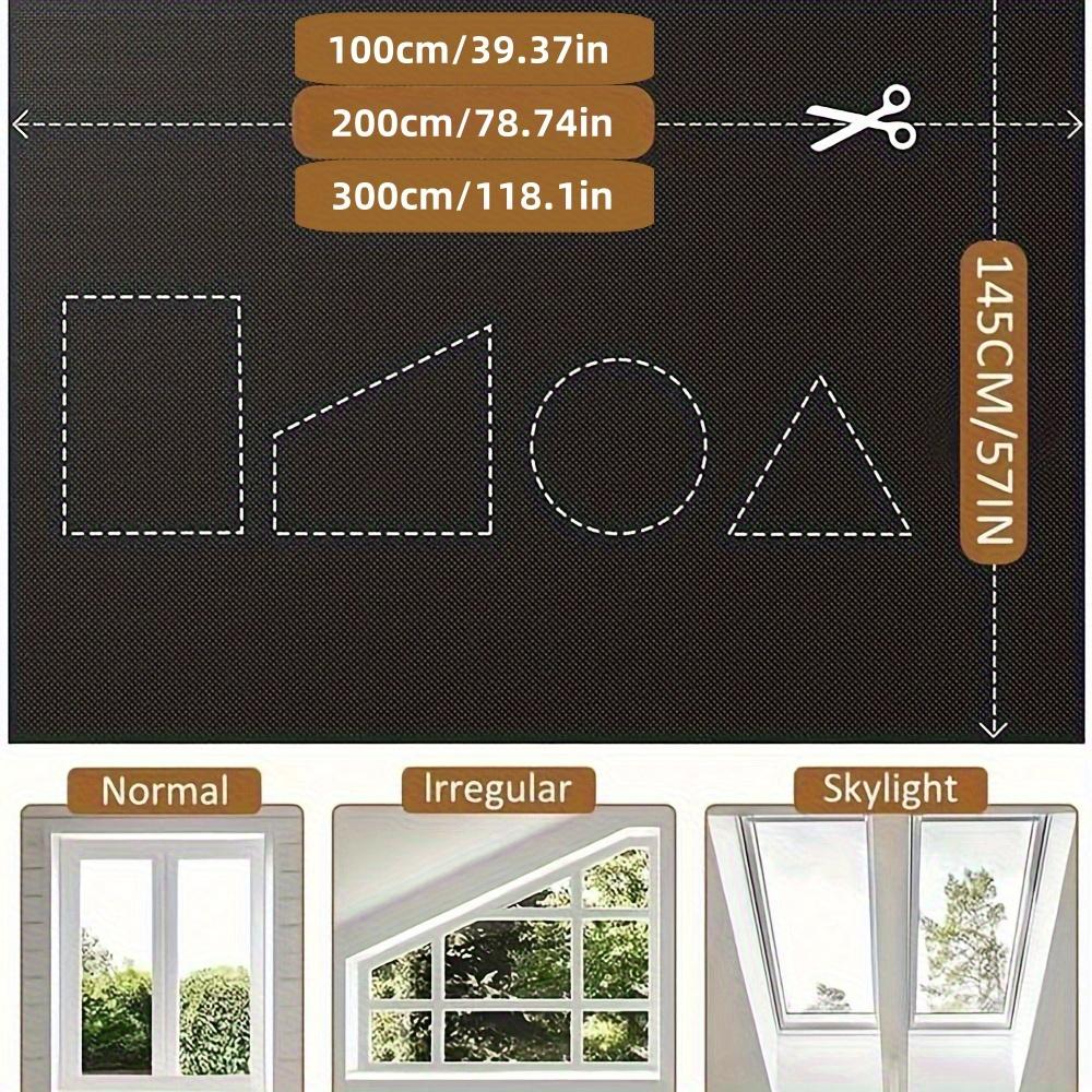 1 Pack 100% Blackout Curtain Fabric, thermal insulated, privacy-protective and fully light-blocking, easy to install and cut