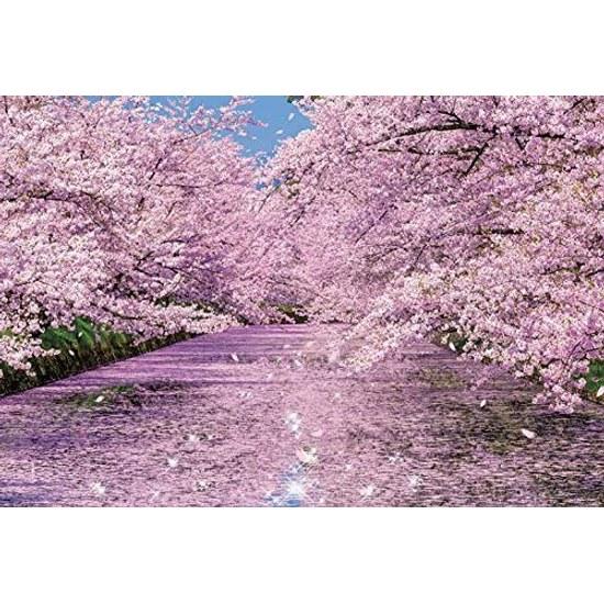 WankeT Wooden Puzzle Landscape Hirosaki Park Cherry Blossoms 1000 Pieces Jigsaw