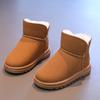 Зимние хитовые плюшевые теплые короткие ботинки для мальчиков и девочек, утолщенные и удобные хлопковые ботинки на мягкой подошве