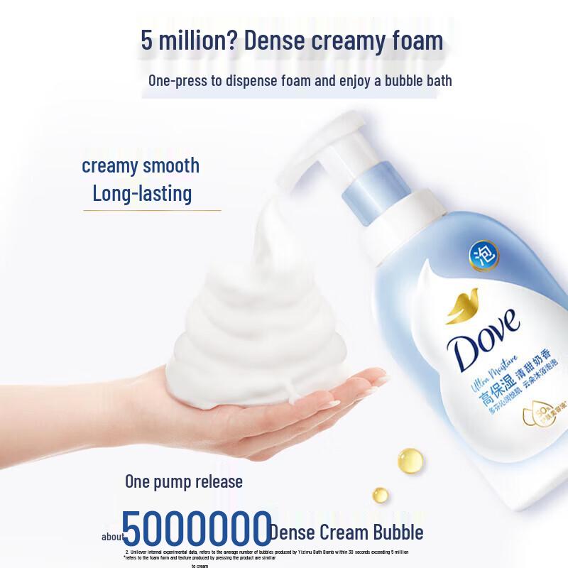 DOVE Глубоко питающий дуэт пенки для душа с цветами вишни