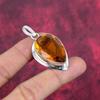 Citrine Pendant, 925 Solid Sterling Silver Gemstone Jewelry, Handmade Pendant, For Thanksgiving