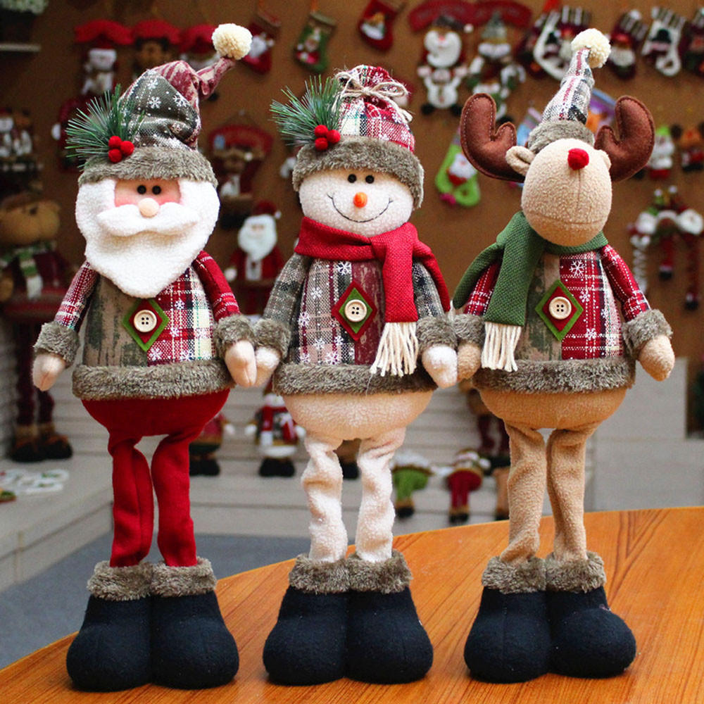 Santa Claus Snow Man Elk Doll Christmas Decoration Xmas Tree Decent Ornaments