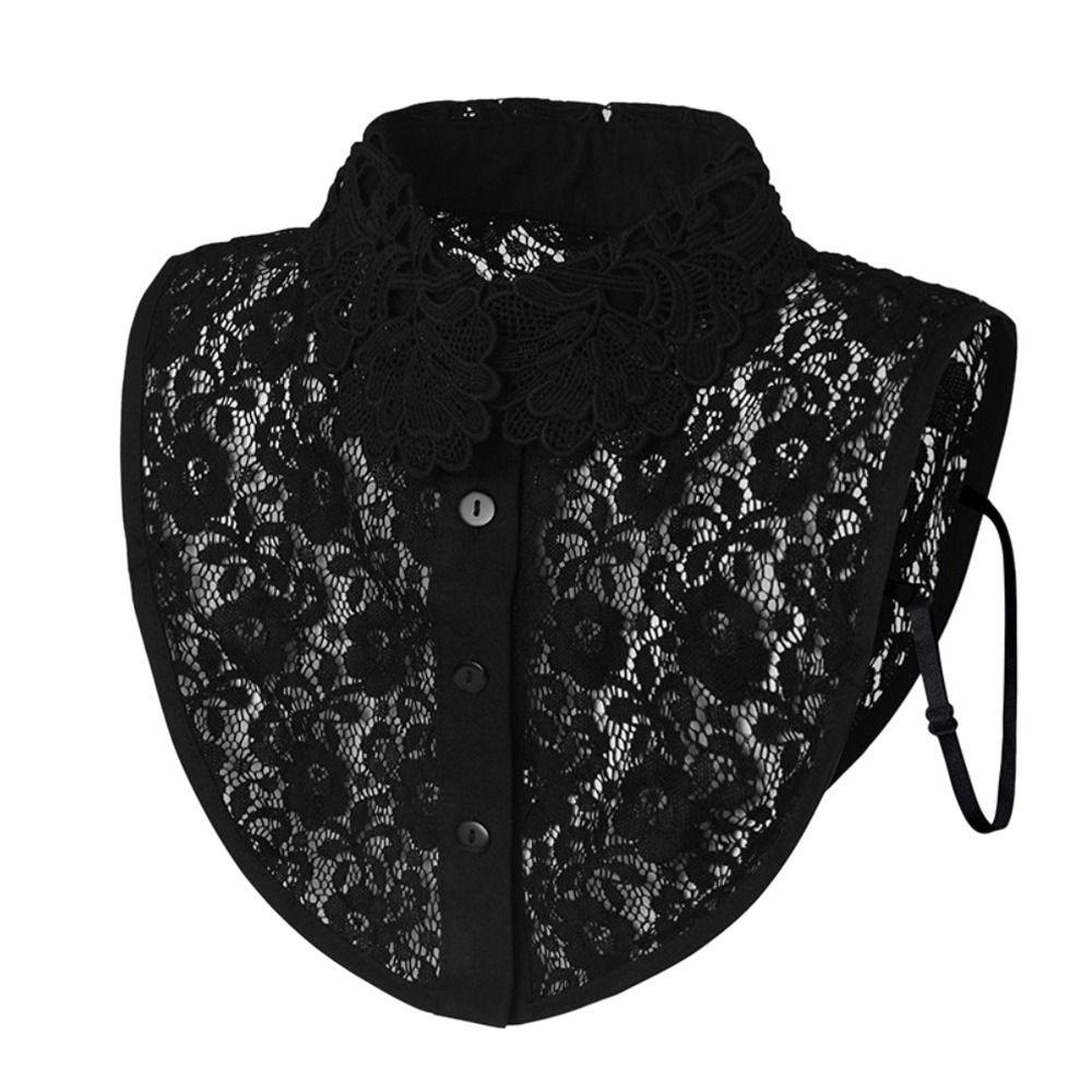 DIY Detachable False Collar Lace Shawl Wrap Neckline Detachable Ladies Cape Women Girls
