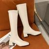 Высокие сапоги женские британские сапоги Naked Boots Slim 2024 Новые модные универсальные сапоги длиной до колена