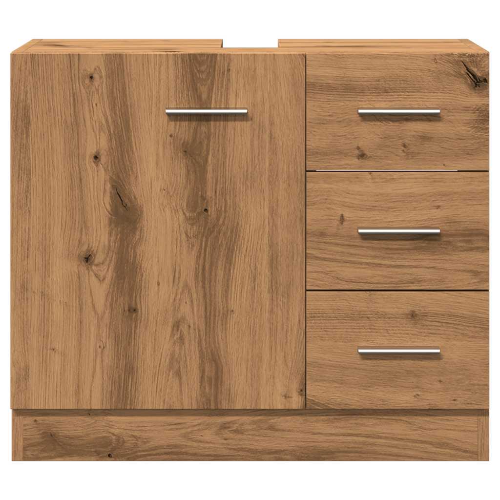 Artisan Oak Washbasin Cabinet 63 x 30 x 54 cm Particleboard