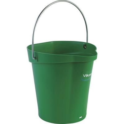 Vikan Hygiene Capacity Kyowa Heat Chemical Outdoor Bucket, 6 л, 5688, Зеленый, Чистый, Ведро, Легкий, Градуированный, Устойчивый, Устойчивый, Прочный,