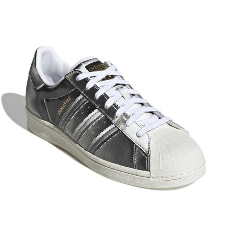 adidas originals Superstar Shoes 'Silver Grey' Men's H00238