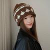 Warm Retro Beanie Hat Knitted Winter Cold Hat Fashion Jacquard Knitted Hat  Winter