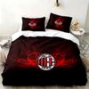 Набор AC Milan из 3 предметов Идеально подходит для спальни Удобный комплект постельного белья включает пододеяльник и две наволочки Идеальный подарок на день рождения или Рождество