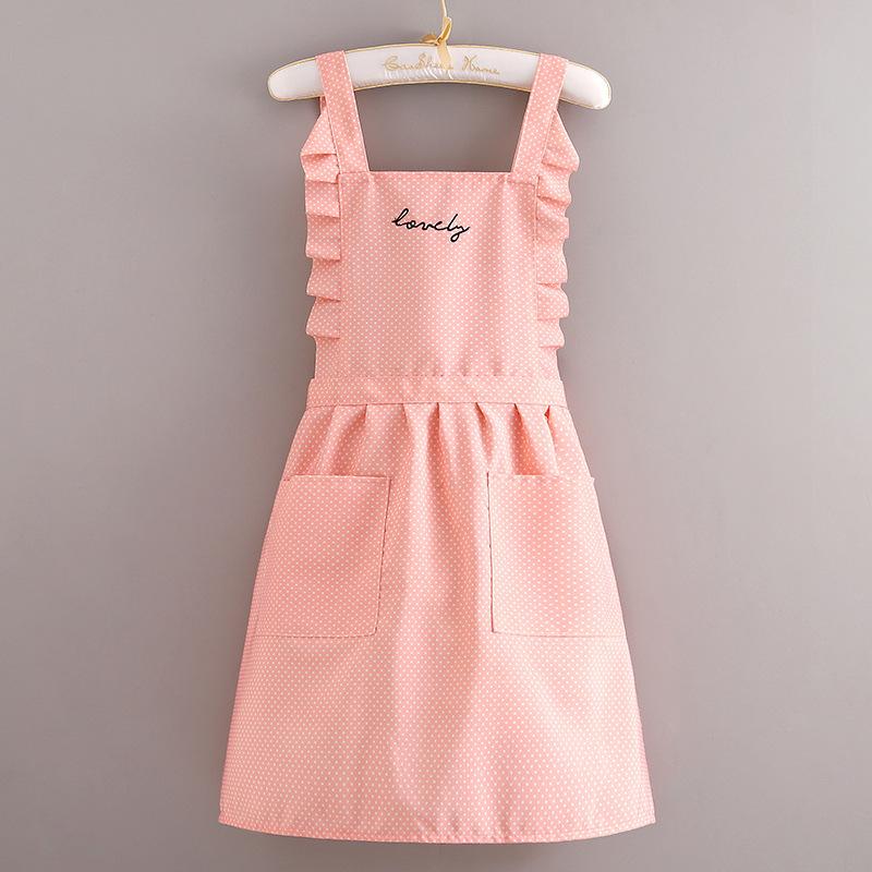 Women's Stylish Long-Sleeved Canvas Apron: Anti-Stain, Dirt-Resistant Kitchen Smock for Cooking.