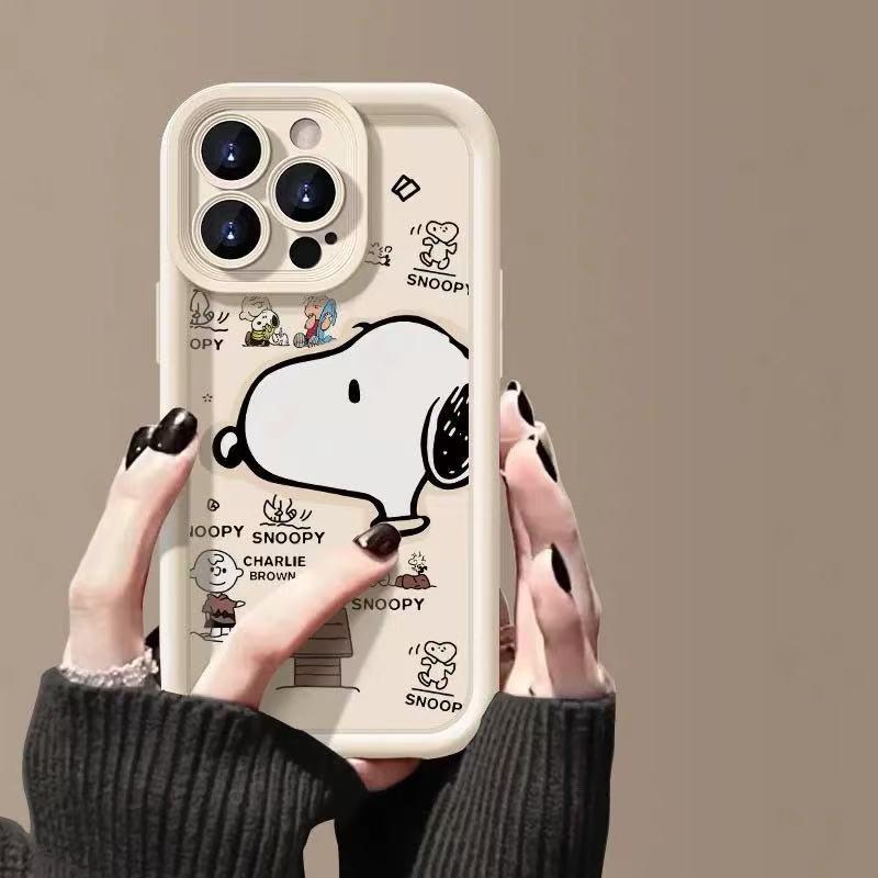 Модный чехол Snoopy для iPhone 17/16 Pro Max/15 Pro/14/13