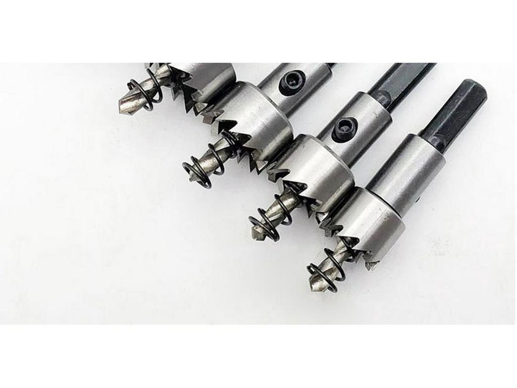 5-Piece Titanium-Coated HSS Hole Opener Set for Stainless Steel and Metal Sheet Drilling