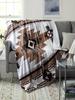 AztecInspired Geometric Flannel Throw Blanket Bohemian Style Sofa Blanket for Home Decor Camping Gift for Family Cozy Warmth