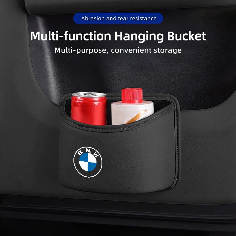 BAGI7 Car Sticker Car Trash Can Hanging Box Storage Bag Organizer Accessories For BMW E46 E90 E60 F10 E39 F30 E36 F20 E87 E90 E70 E91