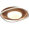 Mid-Century Modern Walnut Ceiling Light - Minimalist Wabi-Sabi Style