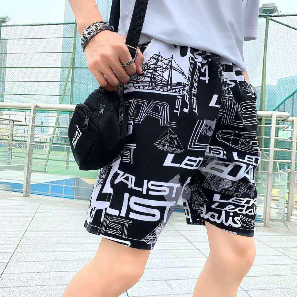 Unisex Outdoor Beach Pants - Couple's Casual Loose-Fit Five-Point Shorts