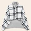 Lady Multifunction Doublelayer Tartan Plaid Blanket Scarf Wrap Shawl Keep Warm