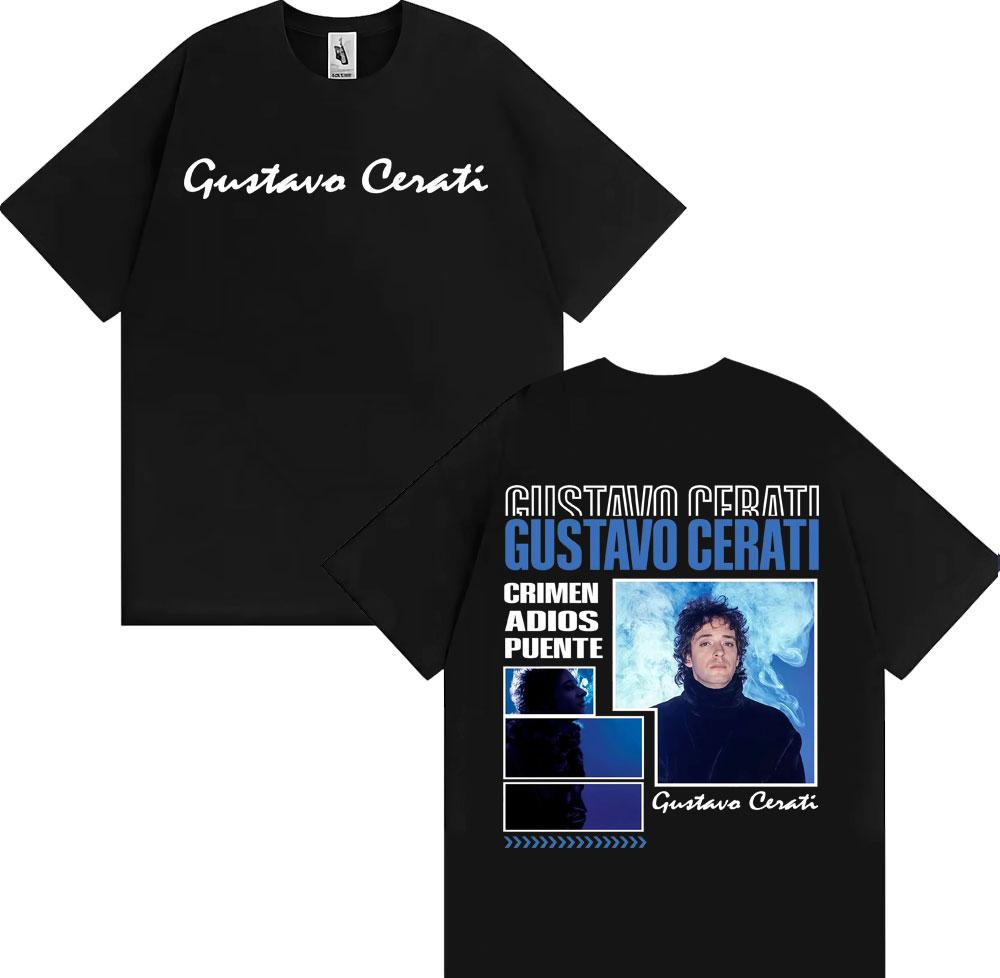 Rapper Gustavo Cerati Tour 2025 Graphic Tee Shirt Men Women Fashion Harajuku Streetwear T Shirt Summer Comfort Oversized Tshirt