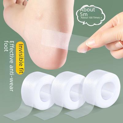 Рулон 5 м прозрачной силиконовой гелевой ленты Moleskin для мозолей, без запаха, гибкая защита для пальцев ног и ног - водонепроницаемая, многоразовая