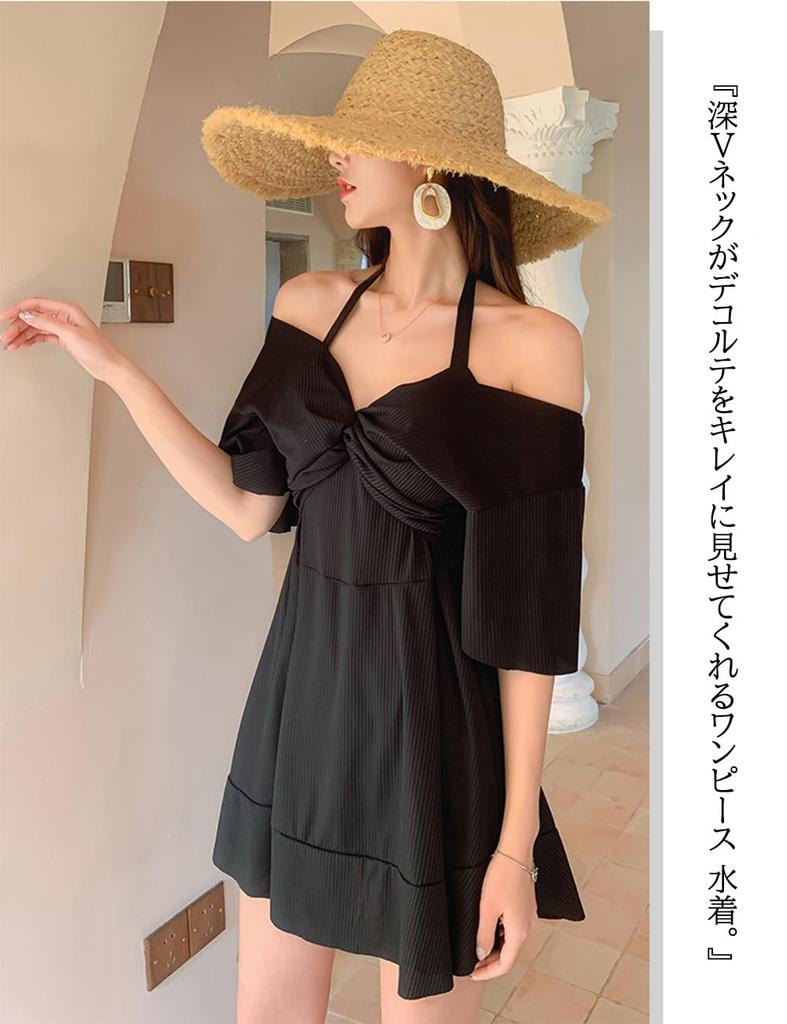 Боди Цельный Большой Бюст Скромная Мама Для Женщин 40+ [Lalapala] Женский Купальник, Закрытый, Цельный, Размер, Черный, Сексуальный, Халтер, Двусторонний, Слимминг,