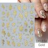 Nail Art Sticker, Little Spirit Snake, Moon, Mango, Gold And Silver, Black And White Snake Cartoon Nail Sticker.
