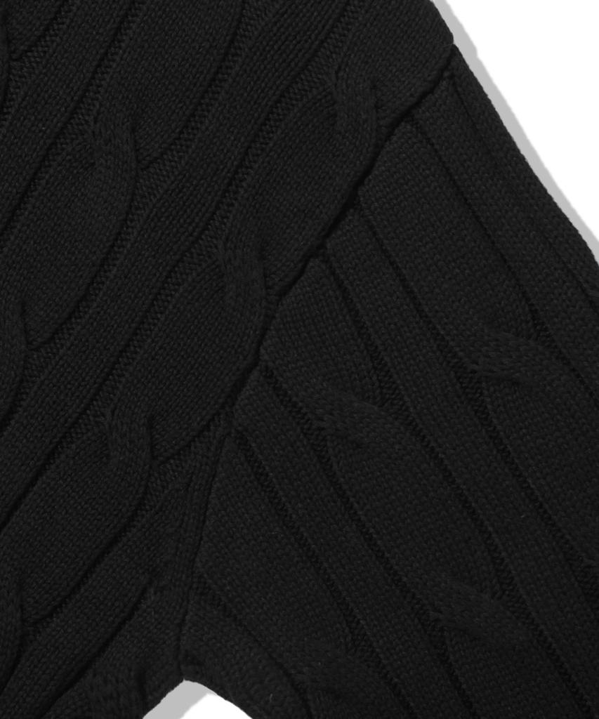 TRILLION Layered Cable Knit_Black