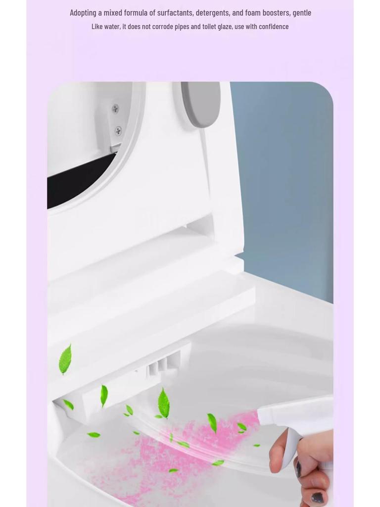 Туалетный очиститель с цветочным ароматом - Сильный дезодорирующий, удаление пятен, стойкий аромат для ванной комнаты и плитки