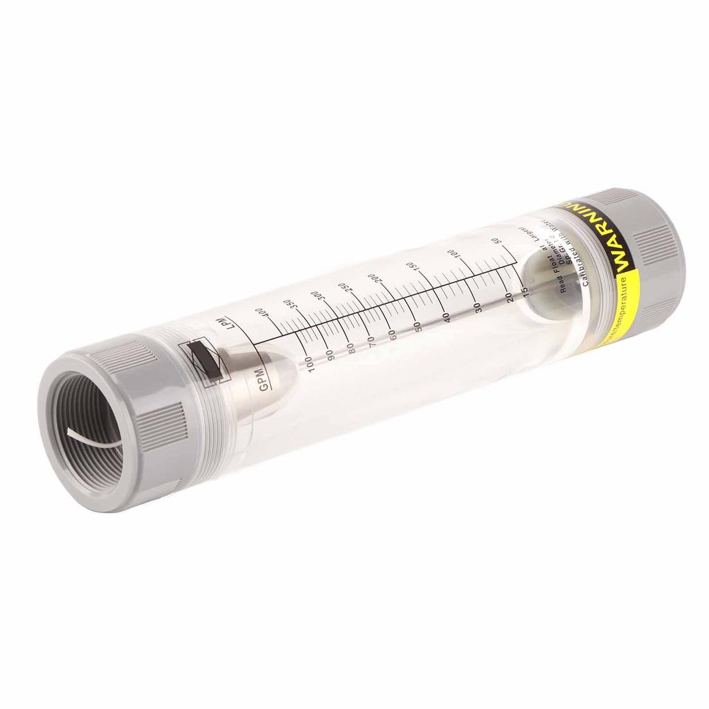 LZM‑40G Tube Type Acrylic Plexiglass Liquid Flowmeter Internal Thread G1‑1 2  Or BSP 10‑100GPM